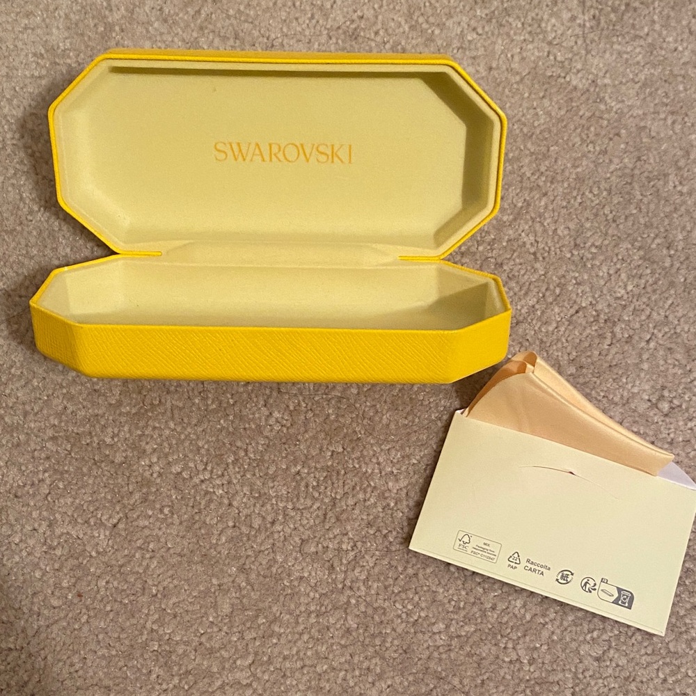 Swarovski Vibrant Yellow Eye Glass Case
